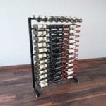 Island Display Rack Freestanding Retail Metal Wine Rack