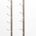 Wall Series 21 Metal Wine Rack in Brushed Nickel Finish