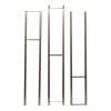 W Series Wine Rack Frame 12 in Brushed Nickel finish