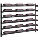 Evolution Wine Wall wall mounted metal wine rack system