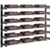 Evolution Wine Wall wall mounted metal wine rack system